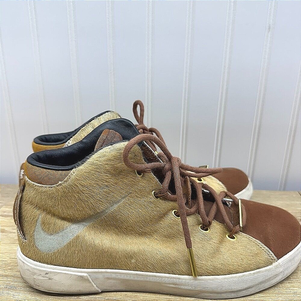 Nike LeBron 12 NSW Lion's Mane Lifestyle Shoes Men 7.5 Pony Hair 716418-200